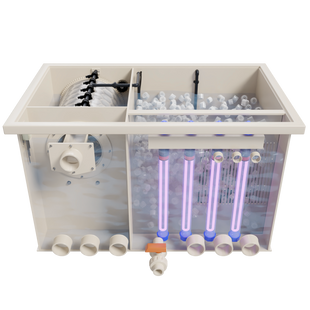 Combined drum filter DFC-UV-30 (30m&sup3;) with UV