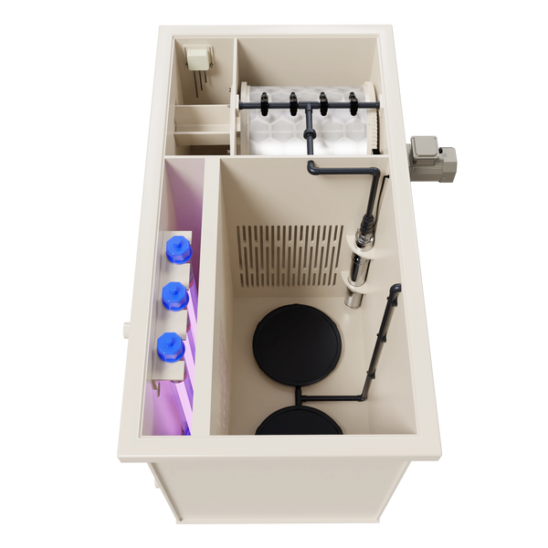 Combined drum filter DFC-UV-20 UV lights