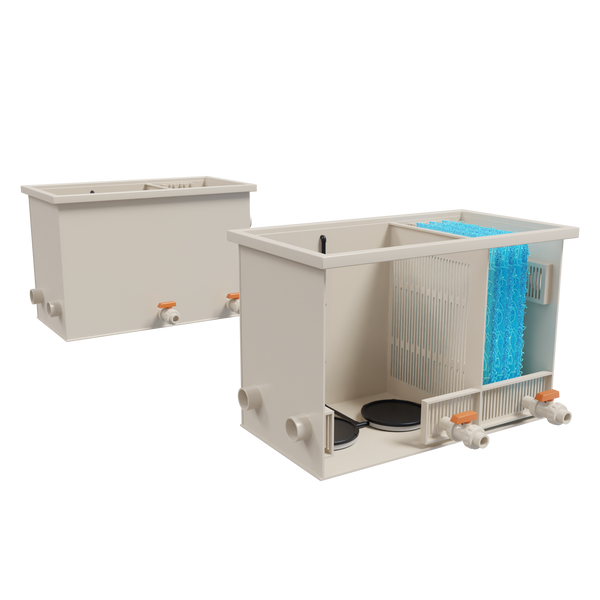 Biological 2-chamber filter for UHW - 1 m&sup3;
