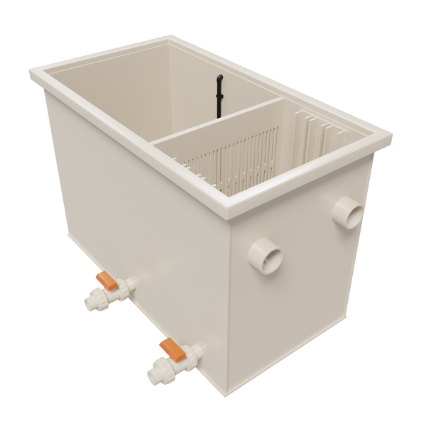 Biological 2-chamber filter for UHW - 1 m&sup3;