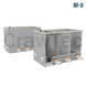 Filtr biologiczny CrawTec 3-komorowy - 1 m&sup3;