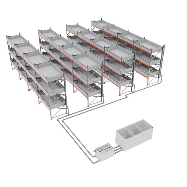 Ready-made crayfish farm - 216 m&sup2;