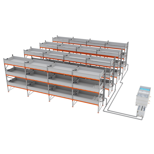 Ready-made crayfish farm - 216 m&sup2;