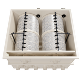 The 200 m&sup3; drum filter for fish farms