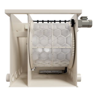 Drum filter for ponds and RAS 75 m&sup3;