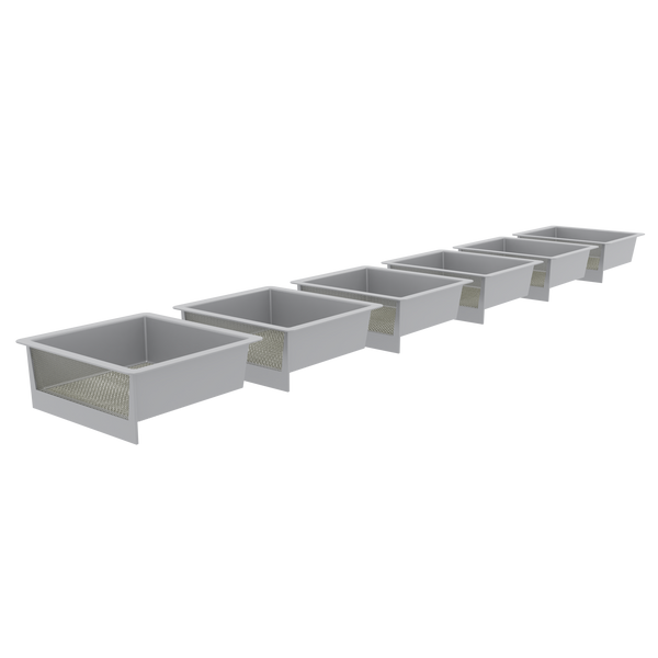 Trout hatchery for trout eggs with 6 boxes