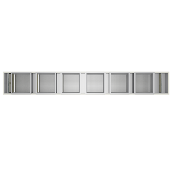 Trout hatchery for trout eggs with 6 boxes