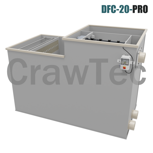 Kombinowany filtr bębnowy DFC-20-PRO (20 m&sup3;/h) z biofiltracją