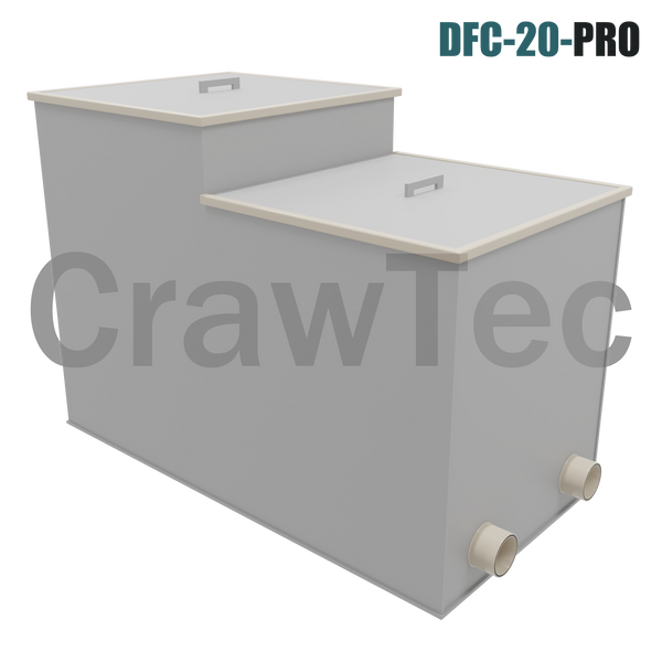 Kombinowany filtr bębnowy DFC-20-PRO (20 m&sup3;/h) z biofiltracją